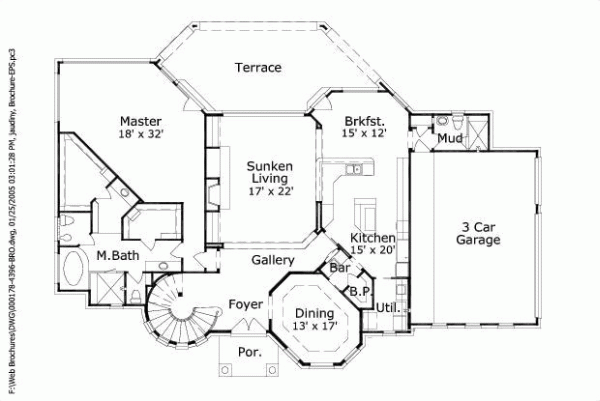 Main Floor Plan: 19-130
