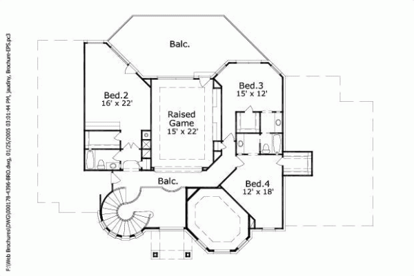 Upper/Second Floor Plan: 19-130
