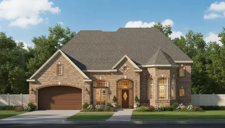 Traditional house plans 19-1301 - front exterior, 4,275 sq ft, 4 bed, 3 bath house plans | Monster House Plans