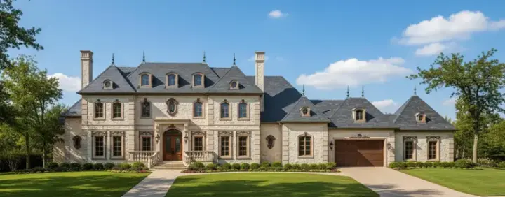 European house plans 19-1305 - front exterior, 7,910 sq ft, 6 bed, 7 bath house plans | Monster House Plans