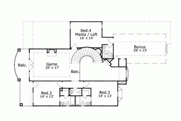 Upper/Second Floor Plan: 19-1306