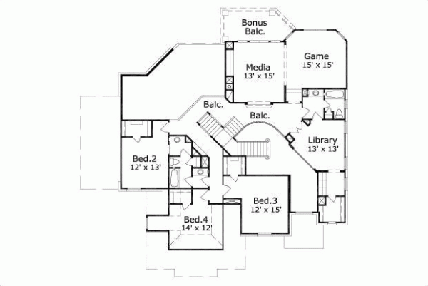 Upper/Second Floor Plan: 19-1307