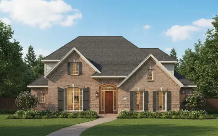Traditional house plans 19-1308 - front exterior, 3,063 sq ft, 3 bed, 3 bath house plans | Monster House Plans
