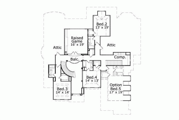 Upper/Second Floor Plan: 19-1315