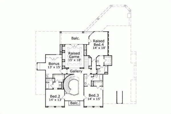 Upper/Second Floor Plan: 19-132