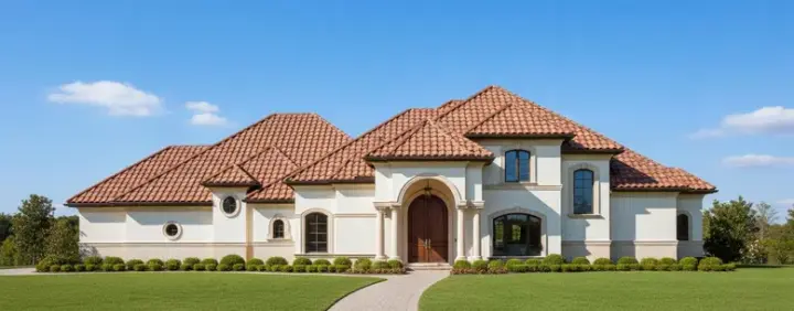 Mediterranean house plans 19-1320 - front exterior, 4,199 sq ft, 4 bed, 3 bath house plans | Monster House Plans