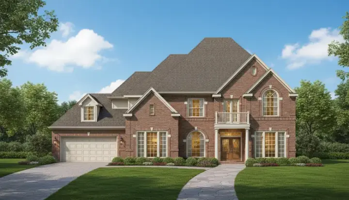 Traditional house plans 19-1322 - front exterior, 4,329 sq ft, 4 bed, 3 bath house plans | Monster House Plans