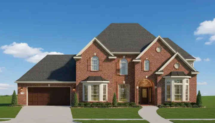Traditional house plans 19-1324 - front exterior, 4,148 sq ft, 5 bed, 3 bath house plans | Monster House Plans