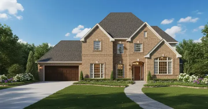 Traditional house plans 19-1325 - front exterior, 4,148 sq ft, 5 bed, 3 bath house plans | Monster House Plans