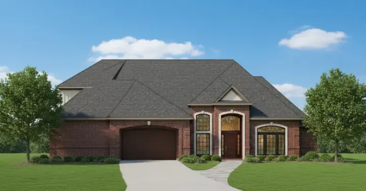 Traditional house plans 19-1328 - front exterior, 3,298 sq ft, 3 bed, 3 bath house plans | Monster House Plans