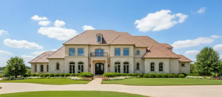 Traditional house plans 19-1339 - front exterior, 5,371 sq ft, 4 bed, 4 bath house plans | Monster House Plans