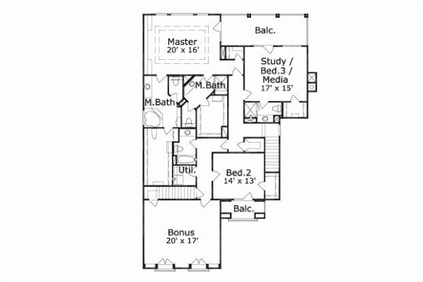 Upper/Second Floor Plan: 19-1343