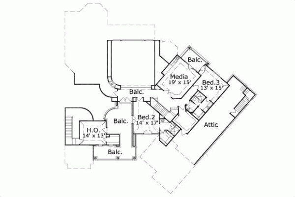 Upper/Second Floor Plan: 19-1349