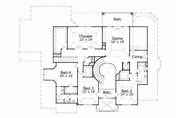 Upper/Second Floor Plan: 19-135