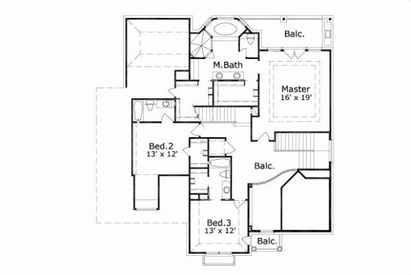 Upper/Second Floor Plan: 19-1352
