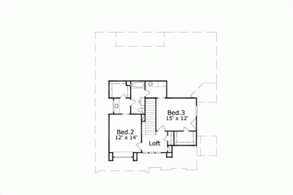 Upper/Second Floor Plan: 19-1354