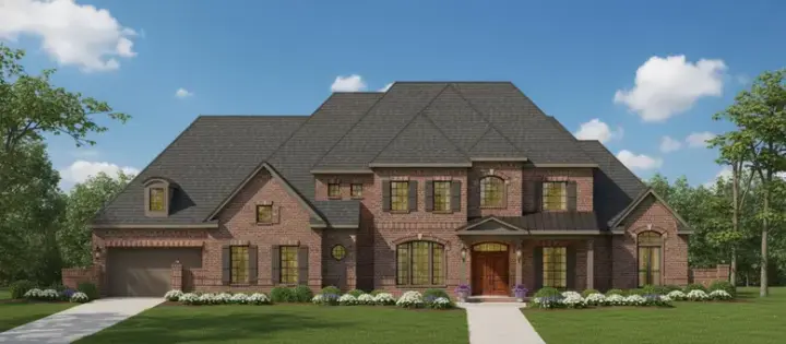 Traditional house plans 19-1356 - front exterior, 7,581 sq ft, 6 bed, 7 bath house plans | Monster House Plans
