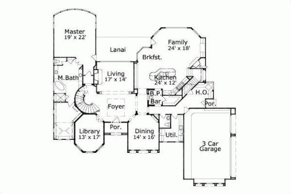 Main Floor Plan: 19-136