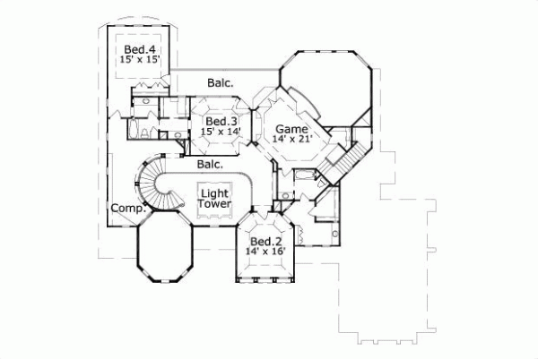 Upper/Second Floor Plan: 19-136