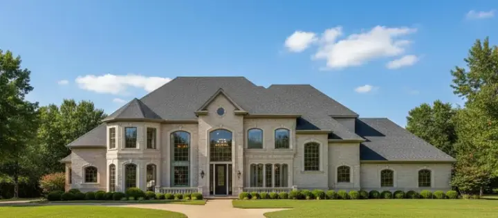 Traditional house plans 19-1361 - front exterior, 5,054 sq ft, 4 bed, 3 bath house plans | Monster House Plans