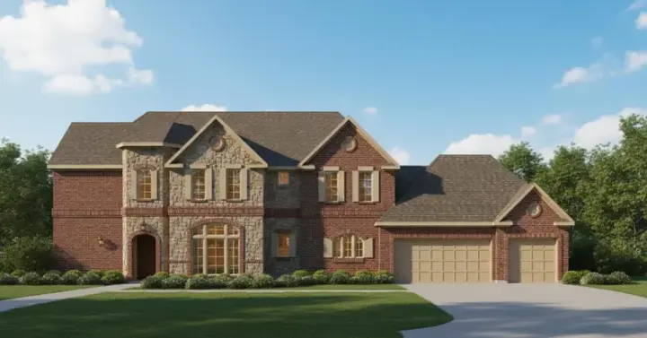 Traditional house plans 19-1372 - front exterior, 3,586 sq ft, 4 bed, 3 bath house plans | Monster House Plans
