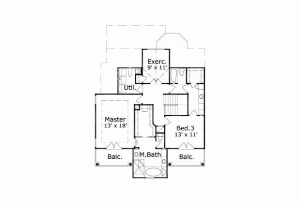 Upper/Second Floor Plan: 19-1376