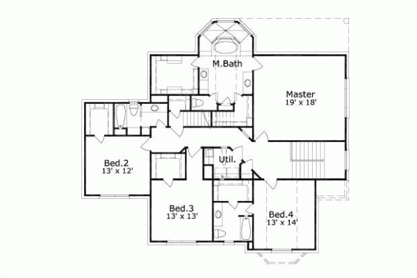 Upper/Second Floor Plan: 19-1379