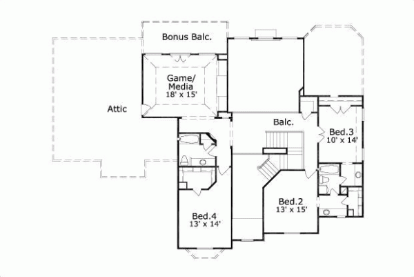 Upper/Second Floor Plan: 19-1381