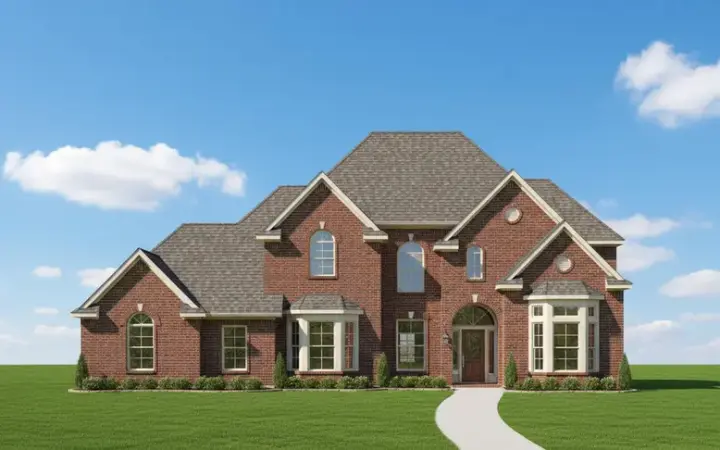 Traditional house plans 19-1383 - front exterior, 4,055 sq ft, 5 bed, 4 bath house plans | Monster House Plans