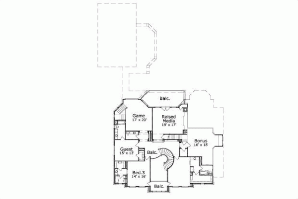 Upper/Second Floor Plan: 19-1384