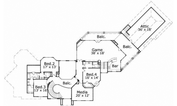 Upper/Second Floor Plan: 19-1388
