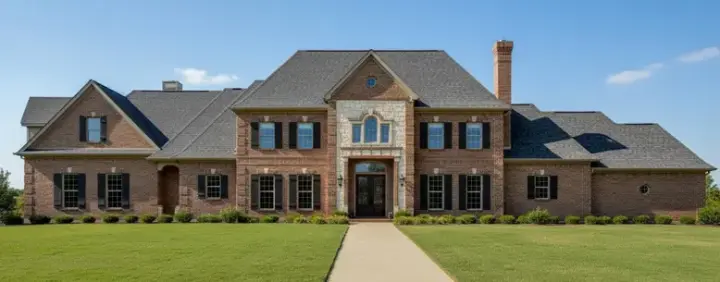 Traditional house plans 19-139 - front exterior, 7,732 sq ft, 4 bed, 3 bath house plans | Monster House Plans