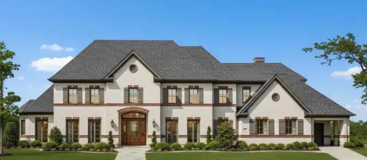 Traditional house plans 19-1408 - front exterior, 5,187 sq ft, 4 bed, 4 bath house plans | Monster House Plans