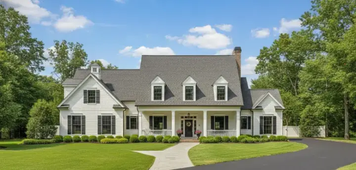 Traditional house plans 19-1409 - front exterior, 4,891 sq ft, 5 bed, 4 bath house plans | Monster House Plans