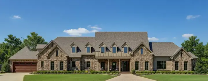Traditional house plans 19-1412 - front exterior, 5,509 sq ft, 5 bed, 6 bath house plans | Monster House Plans