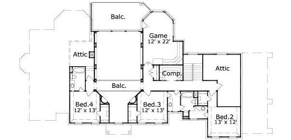 Upper/Second Floor Plan: 19-1413