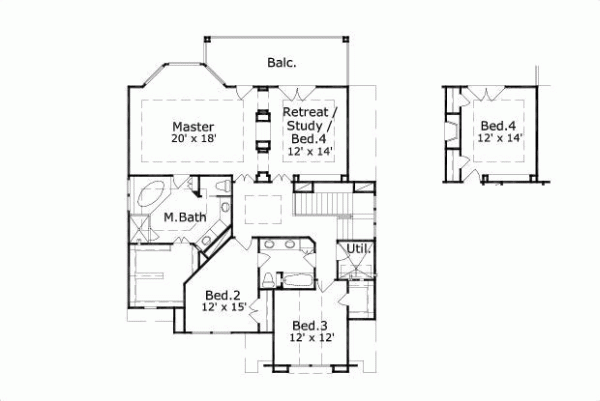 Upper/Second Floor Plan: 19-1415