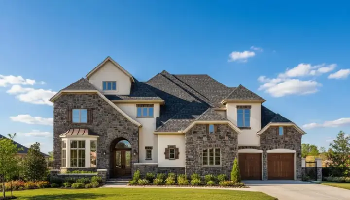 Tuscan house plans 19-1438 - front exterior, 6,008 sq ft, 4 bed, 4 bath house plans | Monster House Plans