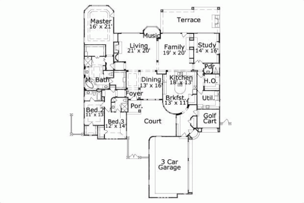 Main Floor Plan: 19-1443