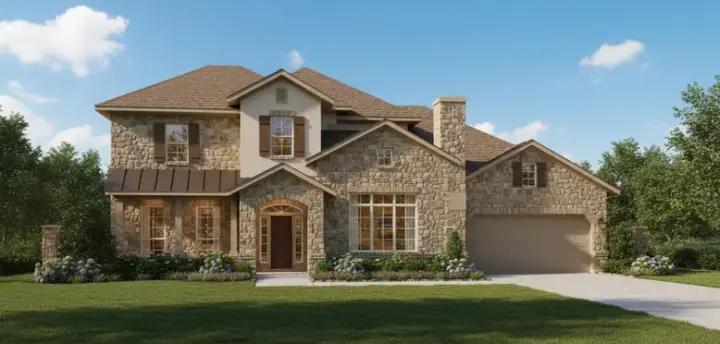 Tuscan house plans 19-1449 - front exterior, 4,359 sq ft, 4 bed, 3 bath house plans | Monster House Plans