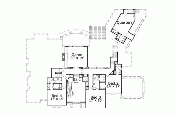 Upper/Second Floor Plan: 19-145