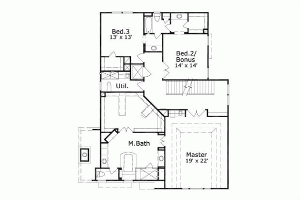 Upper/Second Floor Plan: 19-1457