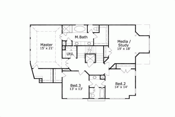 Upper/Second Floor Plan: 19-1459
