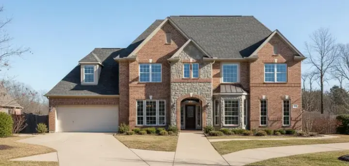 Traditional house plans 19-147 - front exterior, 4,157 sq ft, 6 bed, 3 bath house plans | Monster House Plans
