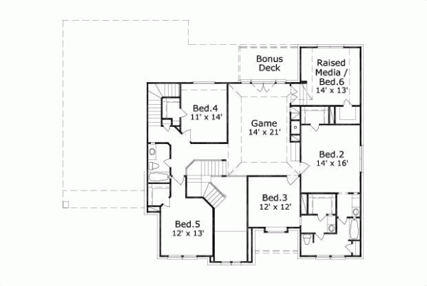 Upper/Second Floor Plan: 19-147