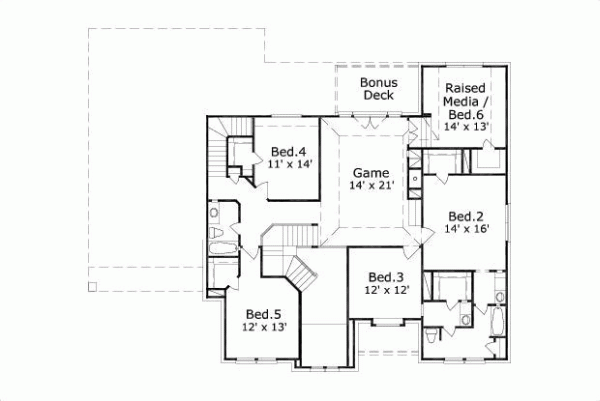 Upper/Second Floor Plan: 19-148