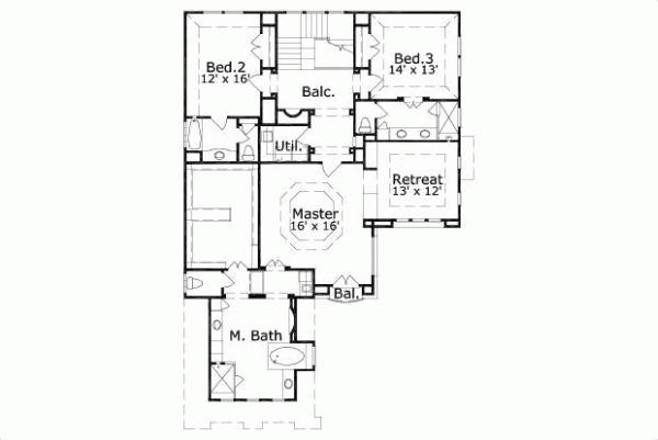 Upper/Second Floor Plan: 19-1481