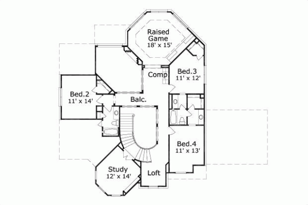 Upper/Second Floor Plan:19-1491