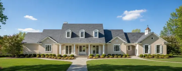 Country house plans 19-1497 - front exterior, 4,568 sq ft, 3 bed, 3 bath house plans | Monster House Plans