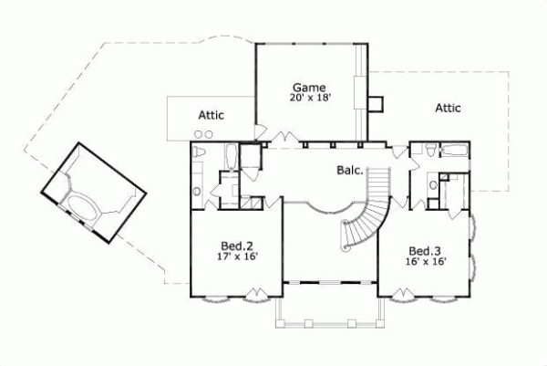 Upper/Second Floor Plan: 19-150